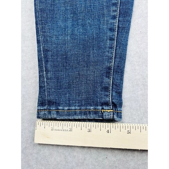 Calvin Klein Ankle Jeans Womens 4 High Rise Sandblast Wash Tapered Y2K Fit - Picture 9 of 13